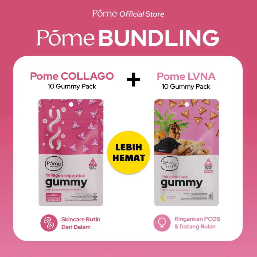 POME BUNDLING (Pome LVNA 1 Sachet & Pome COLLAGO 1 Sachet) - Lebih Hemat!
