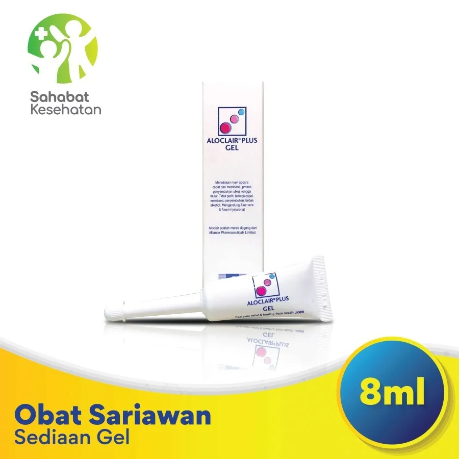 Aloclair Plus Gel 8 ml - Obat Gel Sariawan Alami