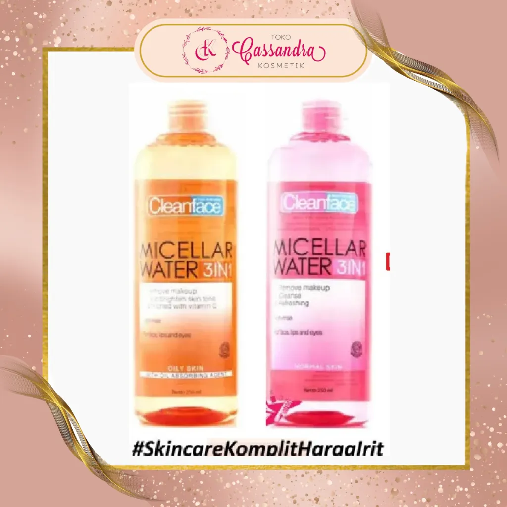 PURBASARI CLEAN FACE MICELLAR WATER 250ML|NORMAL SKIN/OILY SKIN