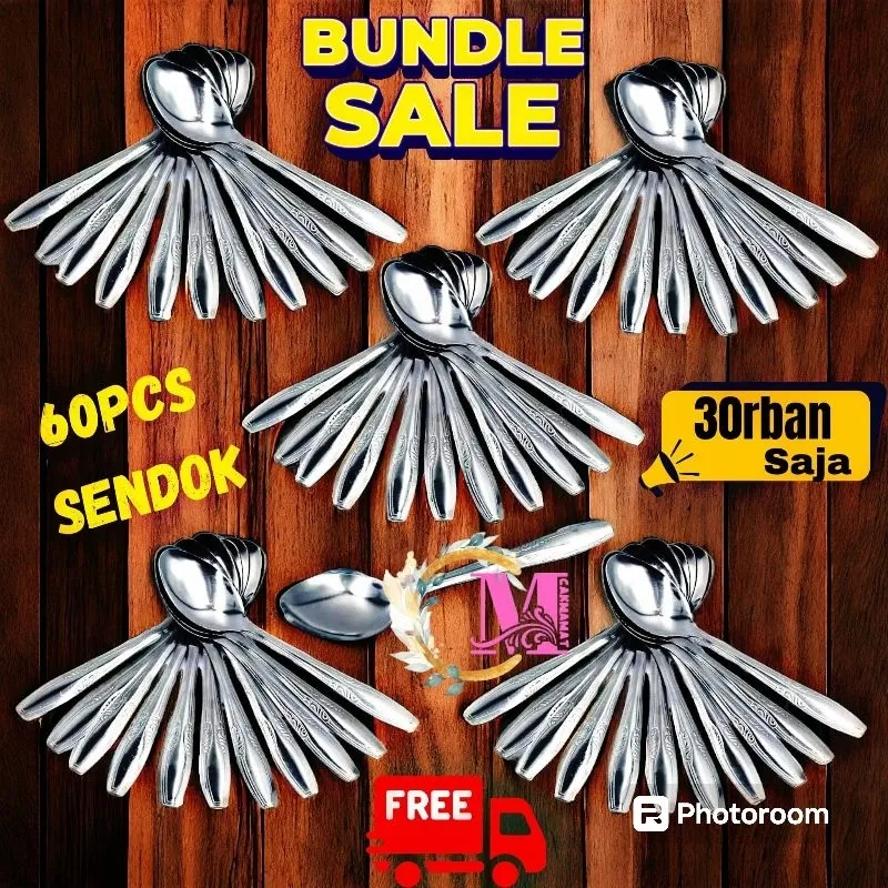 PAKET BUNDLING SENDOK GARPU MURAH 60PCS (5lusin)
