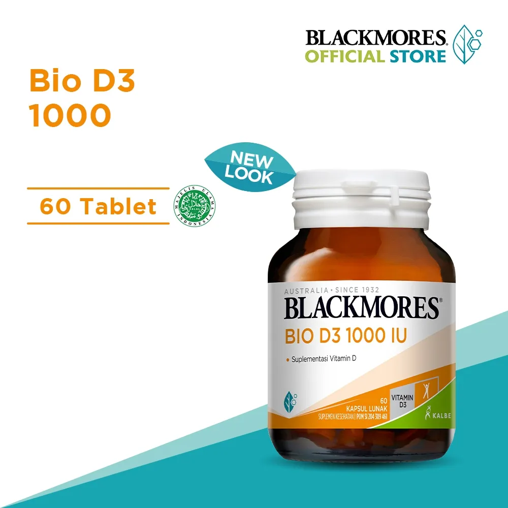 Blackmores Bio D3 1000IU (60) Clear Capsule