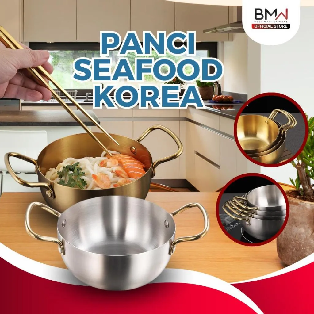 BMW Kitchenware - Panci Sup Tebal Bahan Stainless Steel Panci Rebus Mie