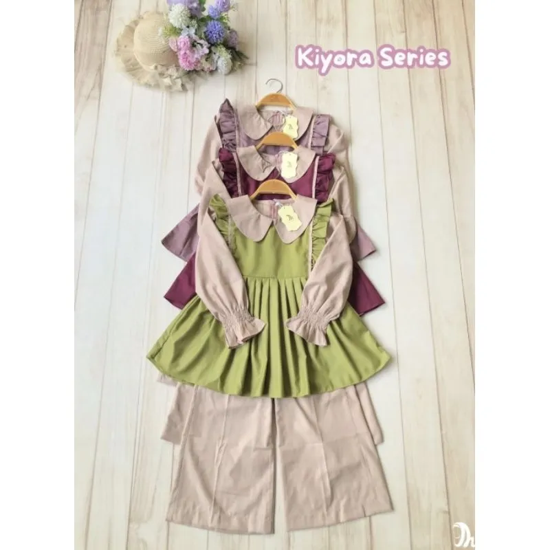 AISKA Kiyora Series one set dress anak multifungsi 1 baju 4 style gamis anak unik