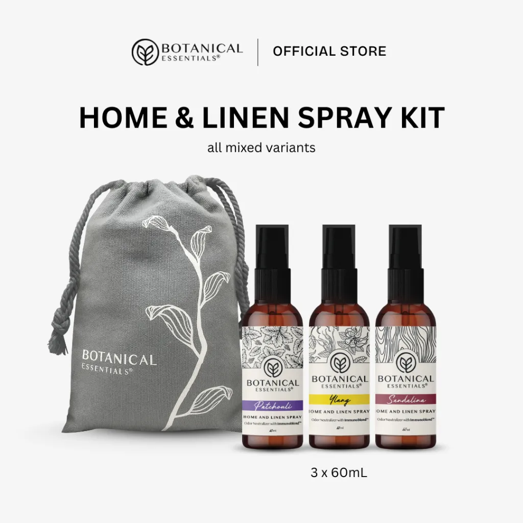 Botanical Essentials - Home & Linen Spray MIX 3x60ml FREE Pouch