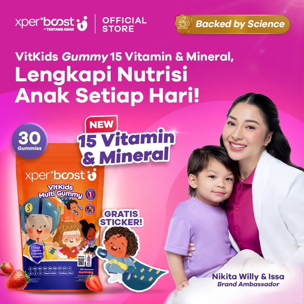 Expert Boost - VitKids Gummy Multivitamin Anak 1 Pouch@30 pcs