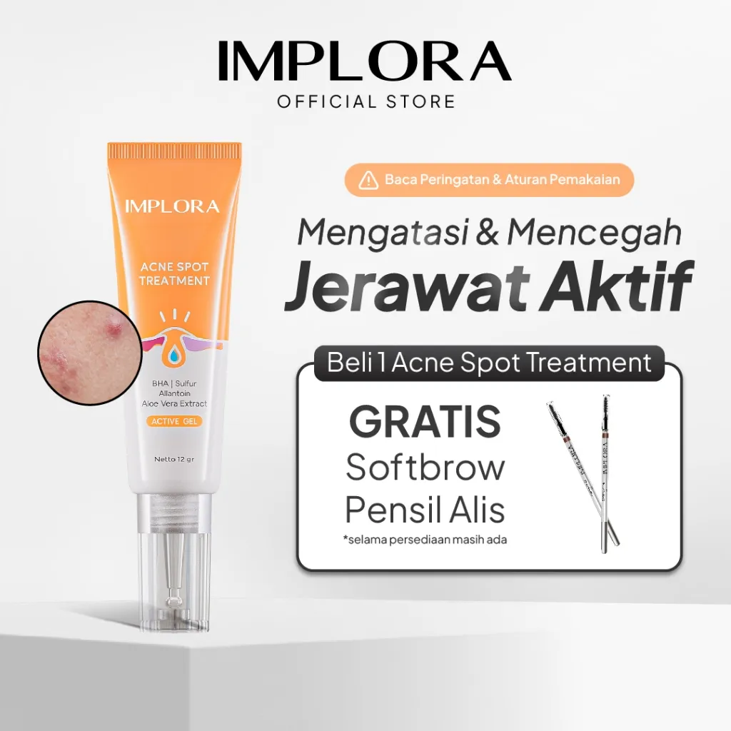 Implora Acne Spot Treatment | Antioksidan | Menenangkan Kulit Berjerawat | Pereda Jerawat