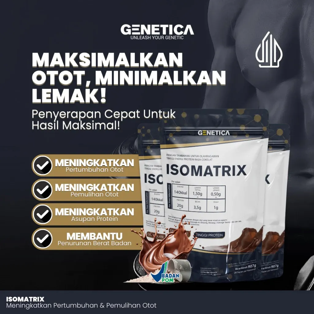 Genetica Isomatrix 2 Lbs Protein Isolate Matrix