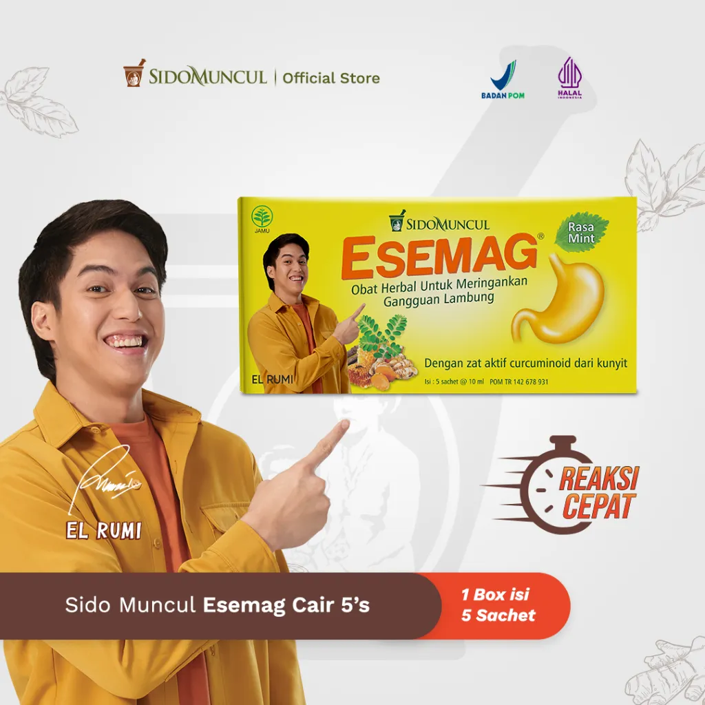 Sido Muncul Esemag Cair 5's - Sakit Perut Lambung Maag Perih