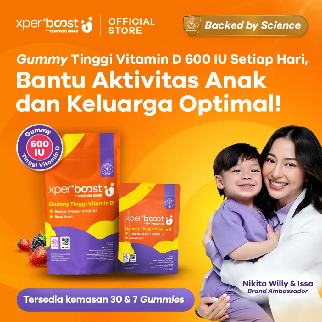 Expert Boost - Gummy Vitamin D 600 IU Anak dan Dewasa | Paket 30 Hari | Paket 7 Hari