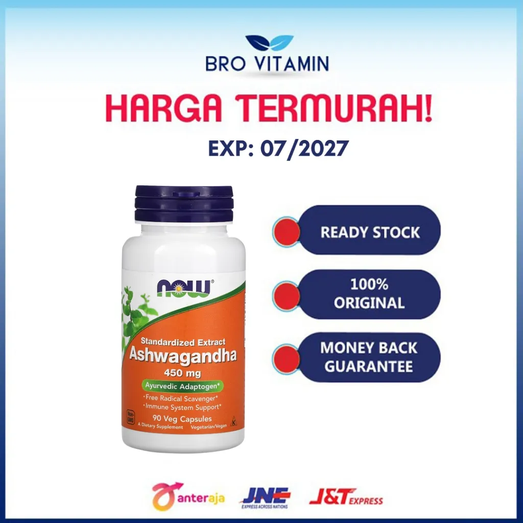 NOW FOODS ASHWAGANDHA 450 MG 90 VCAPS