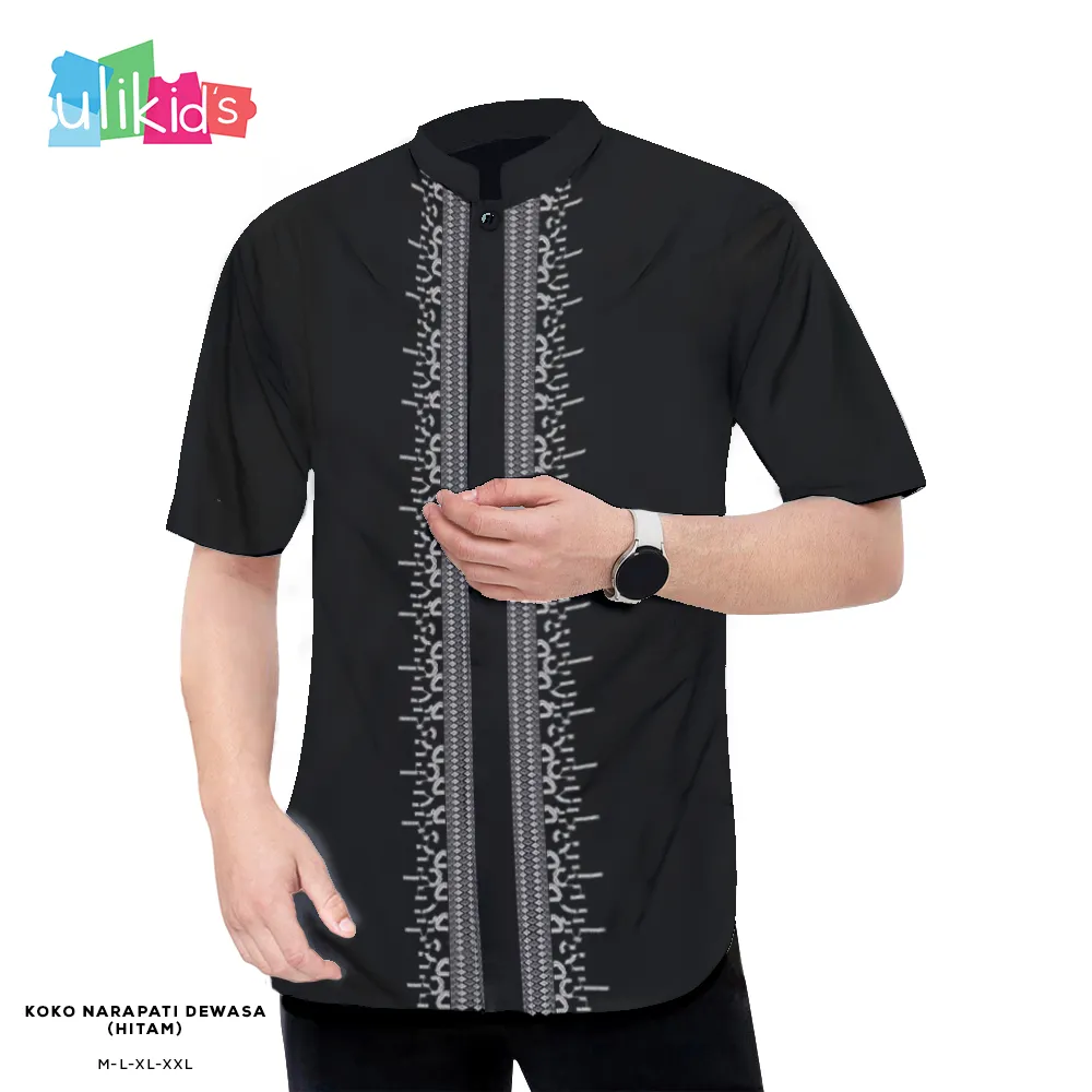 Ulikids Baju Koko Muslim Pria Dewasa Lengan Pendek Bordir Exclusive Motif Tenun Bahan Katun Toyobo Premium Lebaran 2025 Termurah Terlaris Dan Terbaru