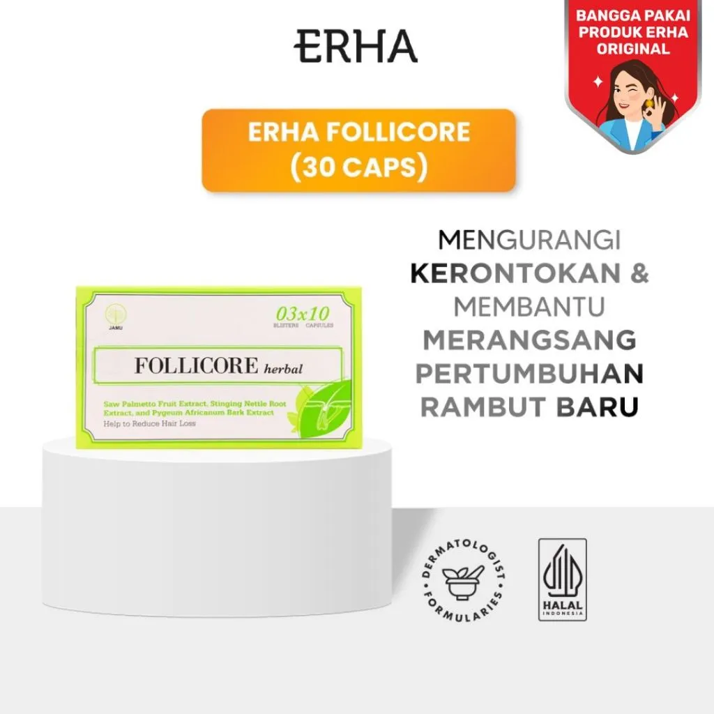 ERHA Follicore 30 caps - Suplemen Rambut Rontok