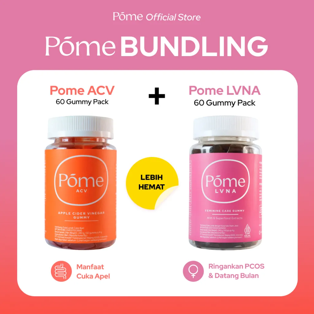 POME BUNDLING (Pome ACV 1 Botol & Pome LVNA 1 Botol) - Lebih Hemat!