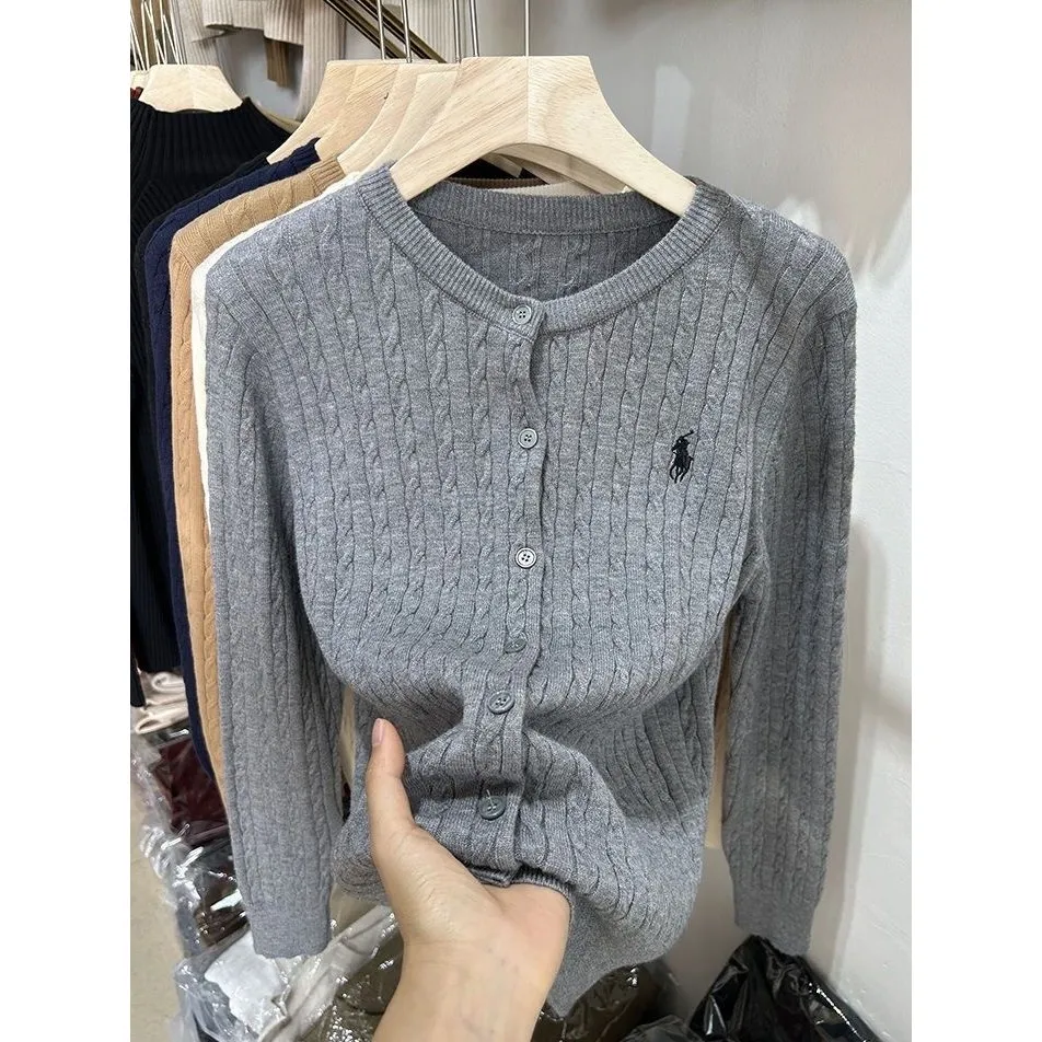 Julee Knit Cardigan /  Premium Import Logo Polo Cardigan Wanita JD