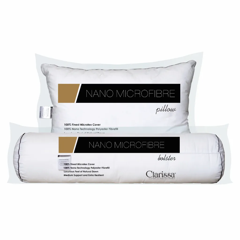 Paket Nano Microfiber (1 Bantal + 1 Guling)