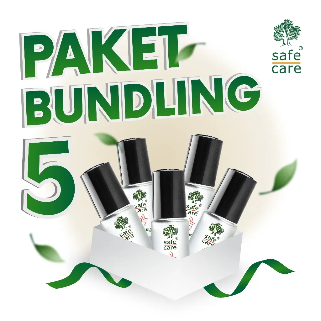 Paket Beli 5 Pcs Safe Care Minyak Angin Aromatherapy Roll On 5 ml