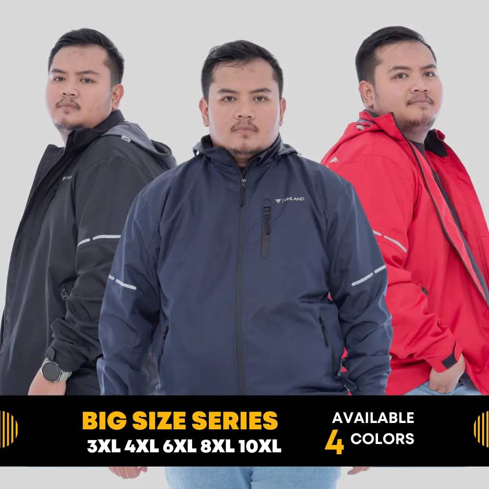 Vinland Jaket Big Size Pria Jumbo AERGLO SERIES 3XL- 10XL  Jaket Motor Jumbo Riding Tahan Angin Waterproof