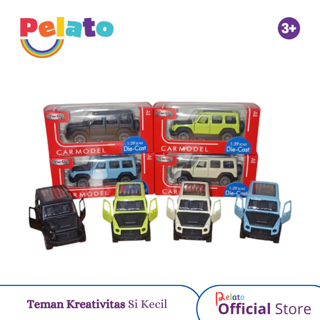 PELATO Diecast SUV Scale 1:39 Musik Lampu Model Mobil Koleksi (737-5D-T3901-1M)A