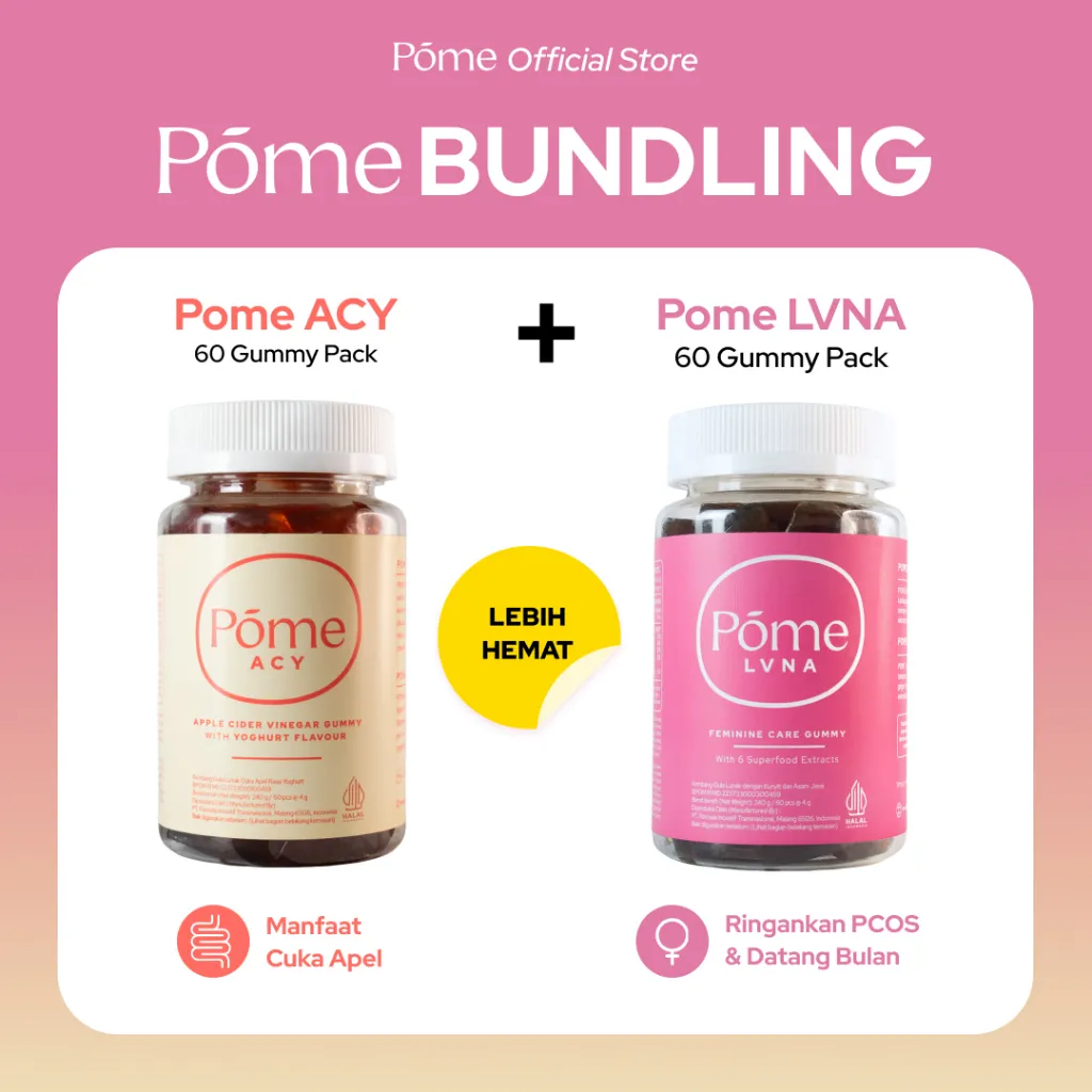 POME BUNDLING (Pome ACY 1 Botol & Pome LVNA 1 Botol) - Lebih Hemat!
