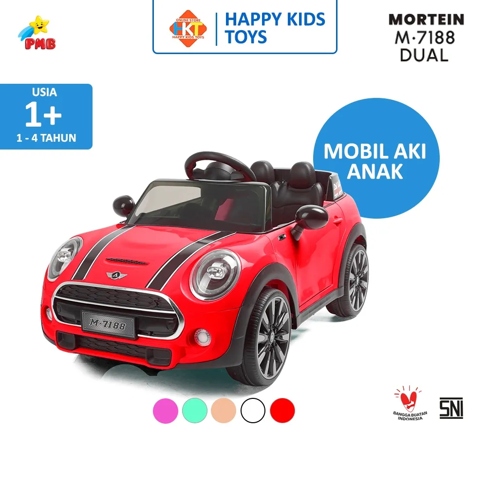 MAINAN MOBIL MOBILAN AKI REMOT CONTROL ANAK MORTEIN PMB M7188