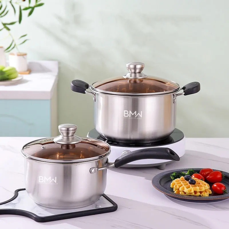 BMW Kitchenware - Panci Marsha Tebal Panci Sup Stainless Steel Panci Mpasi Panci Masak Rebus