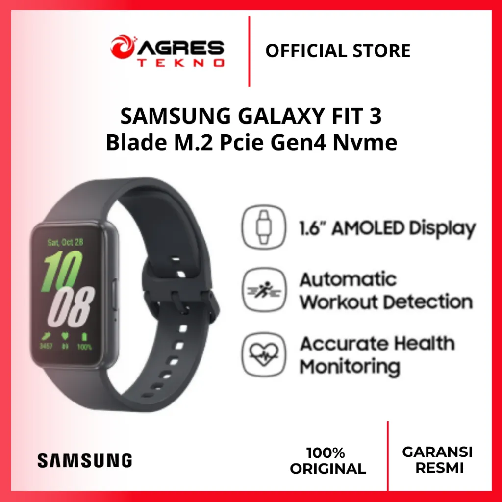 SAMSUNG Galaxy Fit3 / Smart Band Galaxy Fit 3 Garansi Resmi SEIN