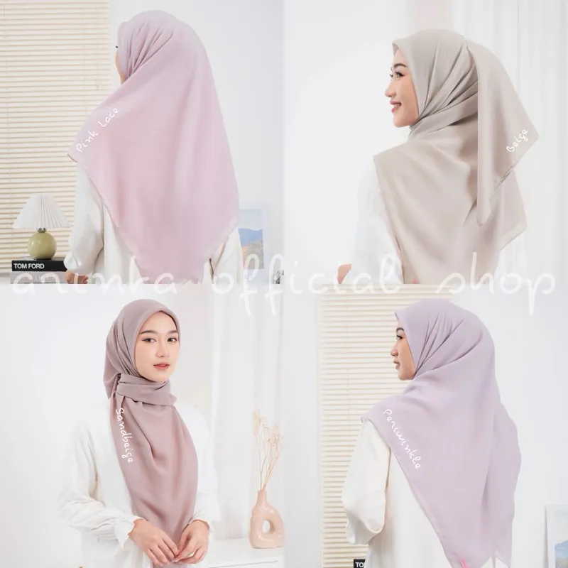 ARINTA - Segi Empat Polycotton Premium 130 cm Syari