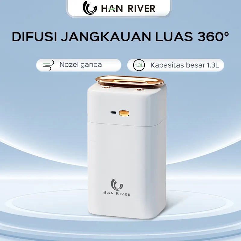 HAN RIVER Humidifier 1.3L Large Capacity Diffuser Aromatherapy Quiet Operation