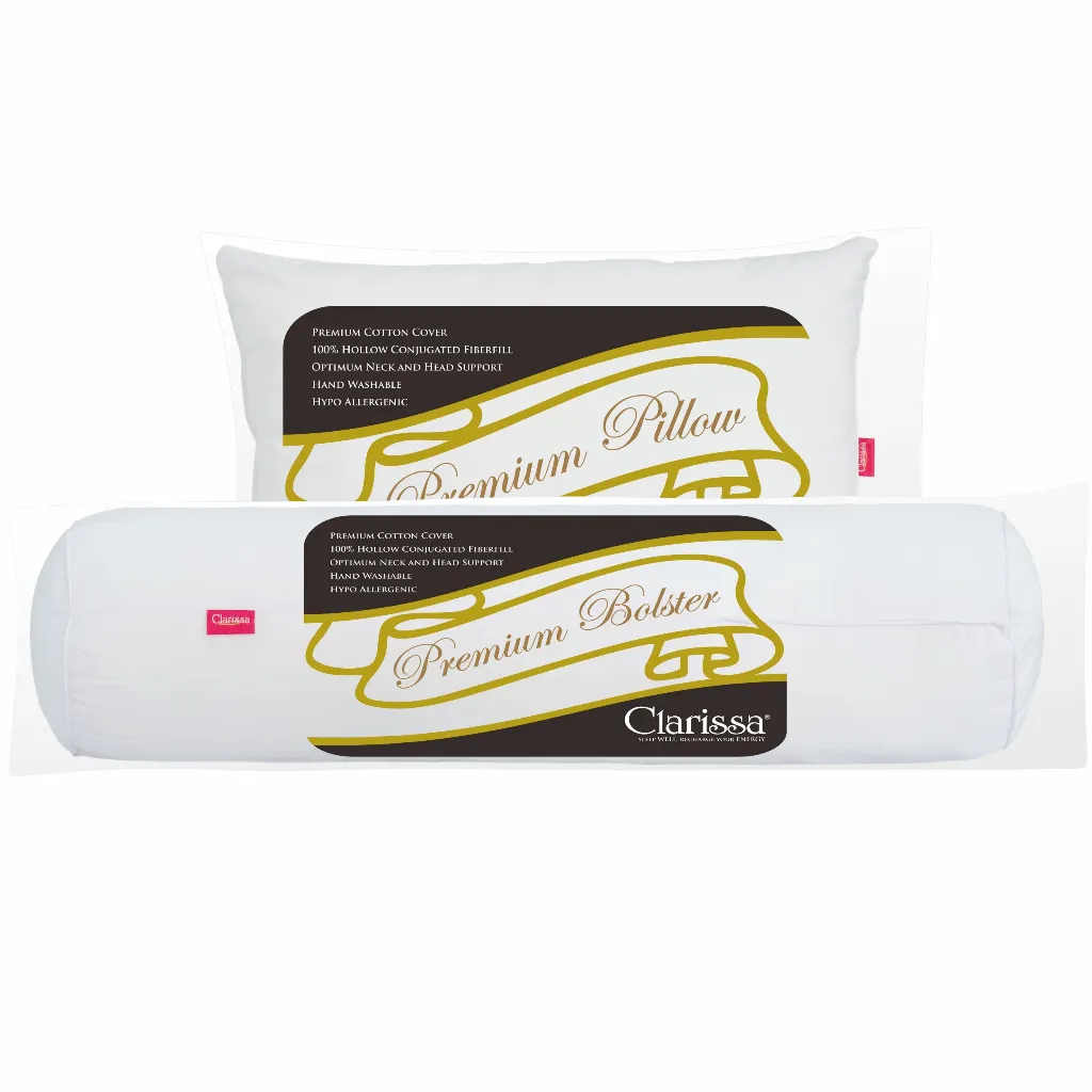 Paket Clarissa Premium (1 Bantal + 1 Guling)
