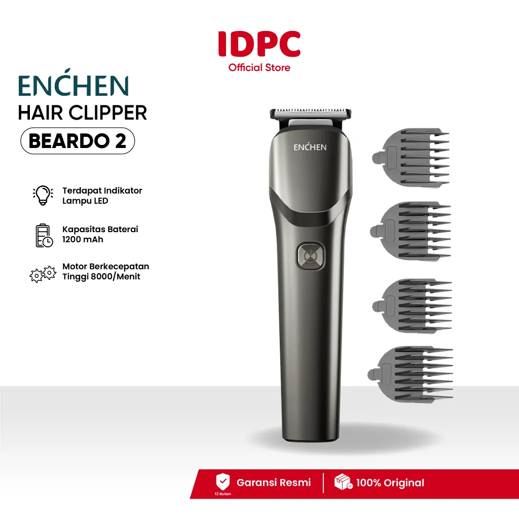 ENCHEN Beardo 2 Smart Trimmer Electric Shaver Type-C 5W 1200mAh Alat Cukur Elektrik Rambut Jenggot