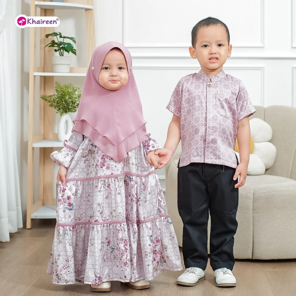 KHAIREEN Koko Naufal Gamis Naysila (0-10 tahun) Koko Gamis Anak Couple