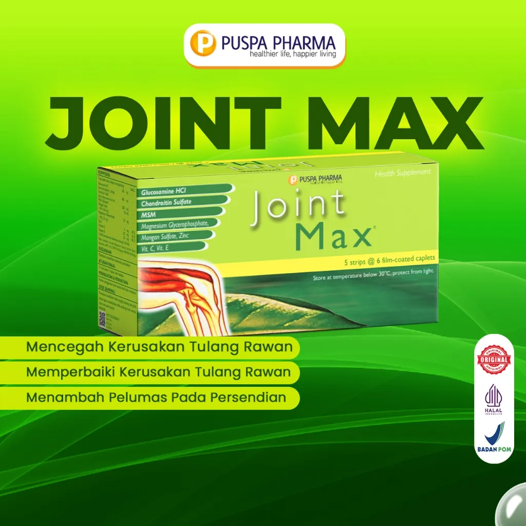 Jointmax - Suplemen Untuk Kesehatan Sendi - Ostheoartritis - isi 30 Kaplet