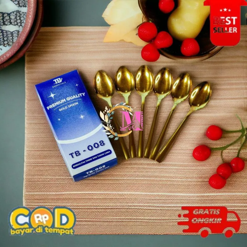 [CM] Sendok makan gold stainless steel TB 008