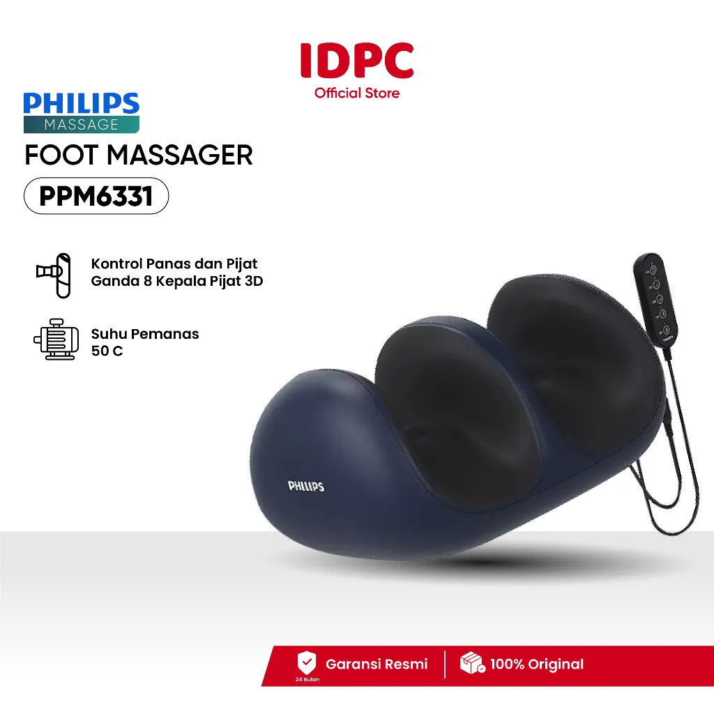 [COD]Philips massage PPM6331 Mesin pemijat kaki Pijat kaki Sepenuhnya otomatis Terapkan kompres panas