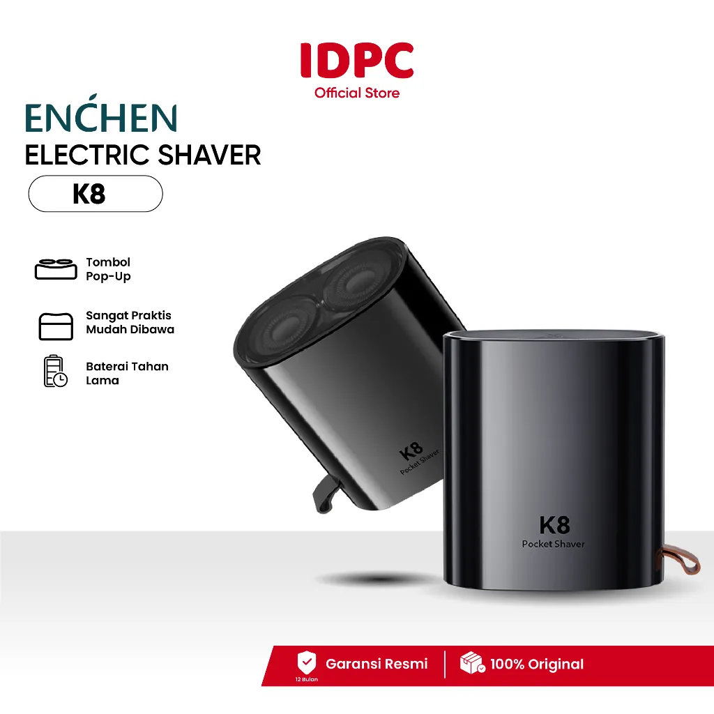 Enchen K8 Pop-up Alat Cukur Elektrik Pencukur Portable Jenggot Travel Waterproof
