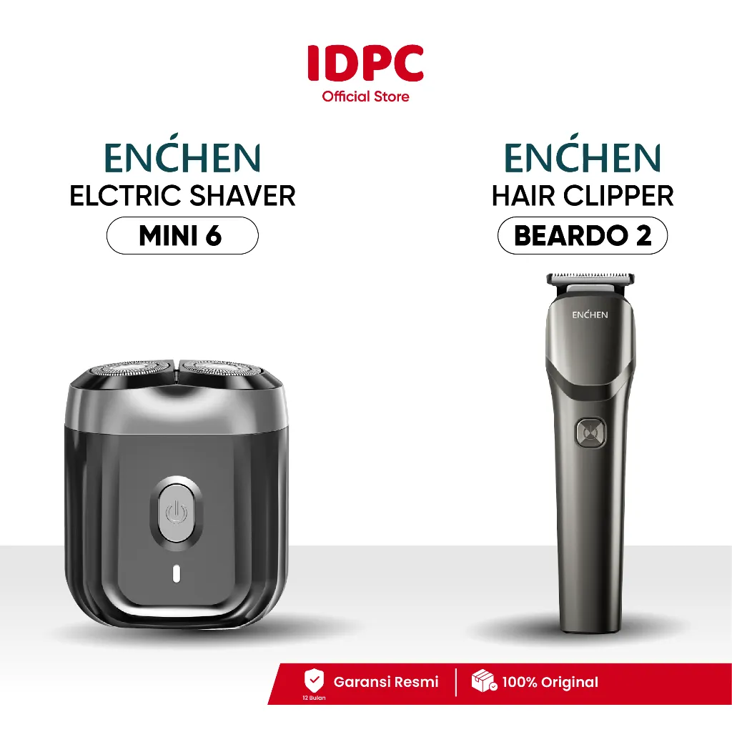 [Penawaran Kombo] ENCHEN Mini 6 &Beardo 2 Shaver Alat Cukur Jenggot Elektrik Waterproof Alat Shaving