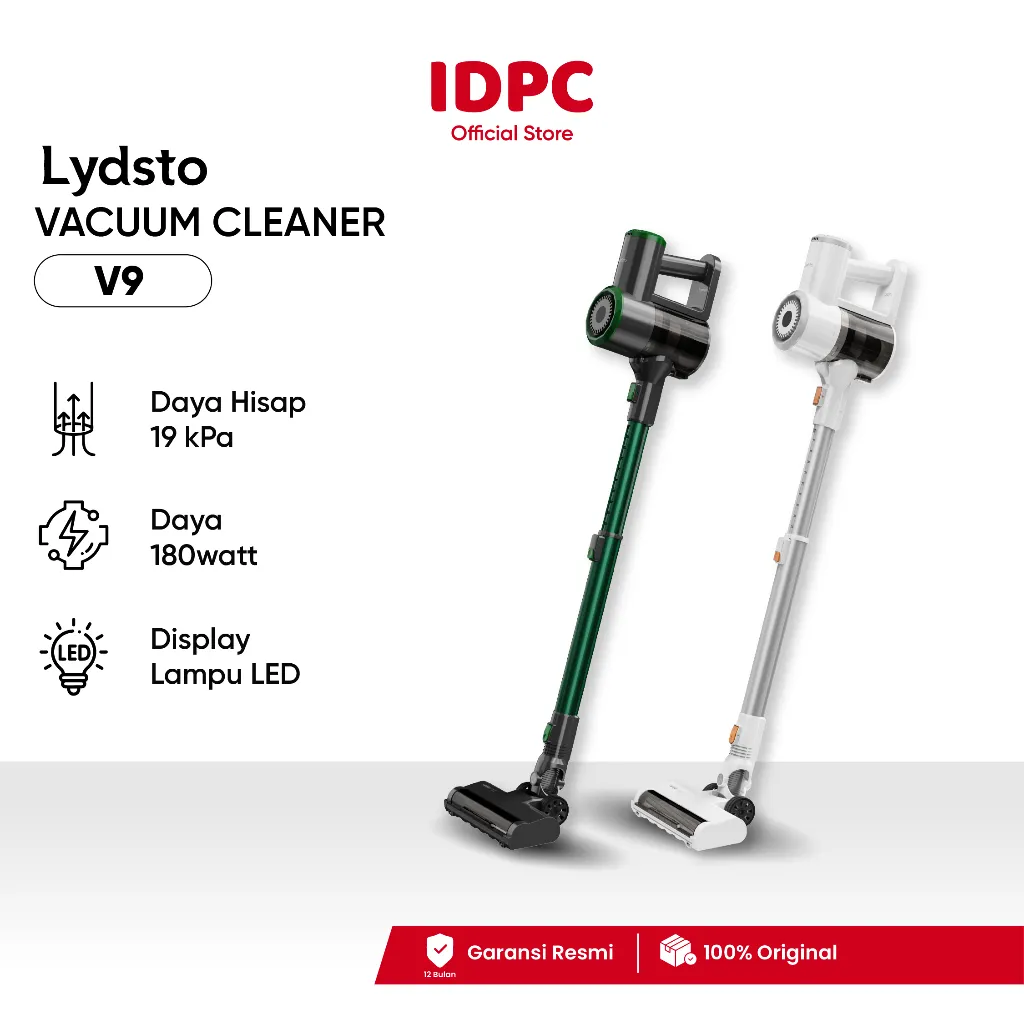 Lydsto V9/V9 PRO Penyedot Debu Vacum Cleaner Tanpa Kabel Cordless Vacuum Cleaner 19Kpa