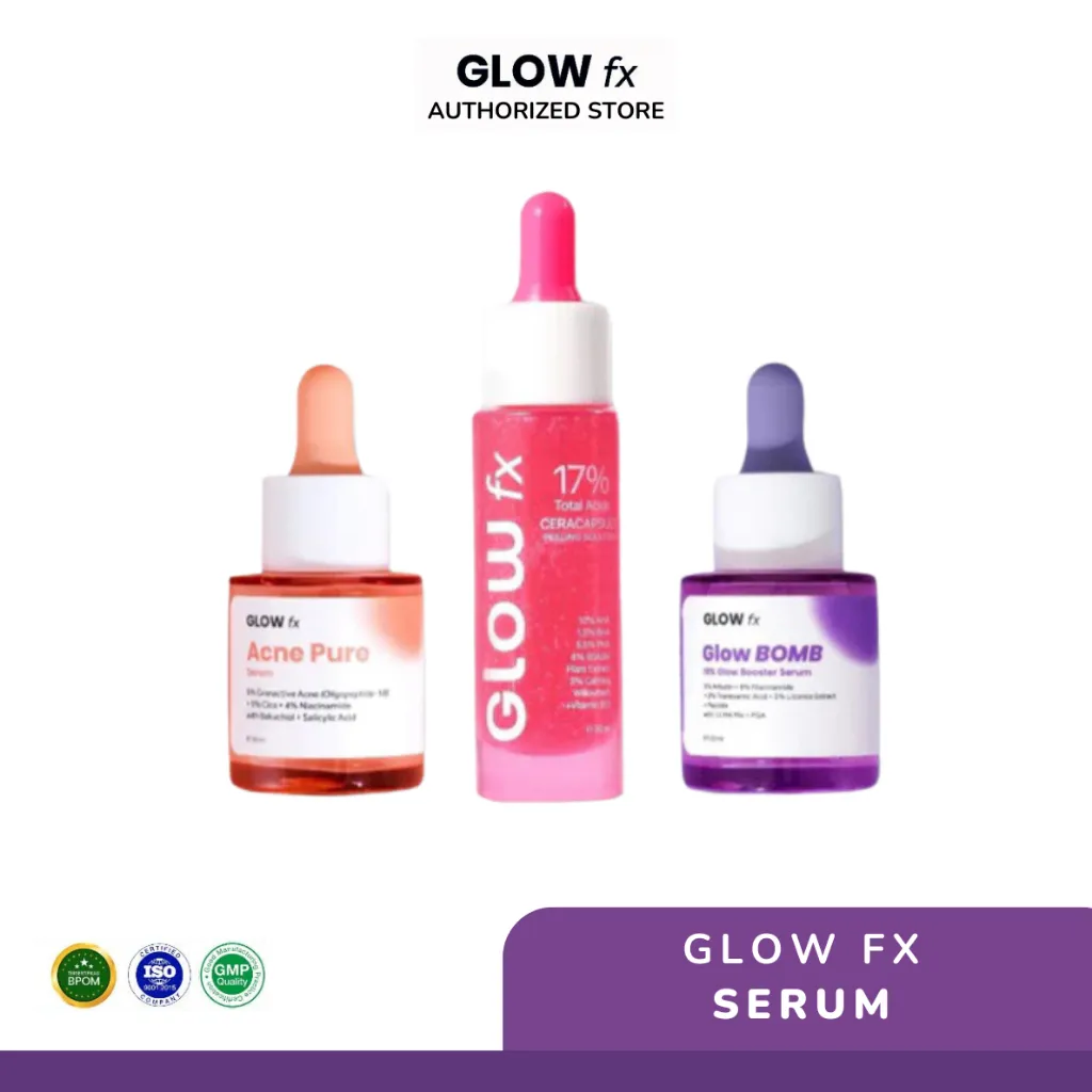 GLOW FX Glow Bomb Serum | Acne Pure Serum - Serum Glowing & Bekas Jerawat 19% Brightening Power