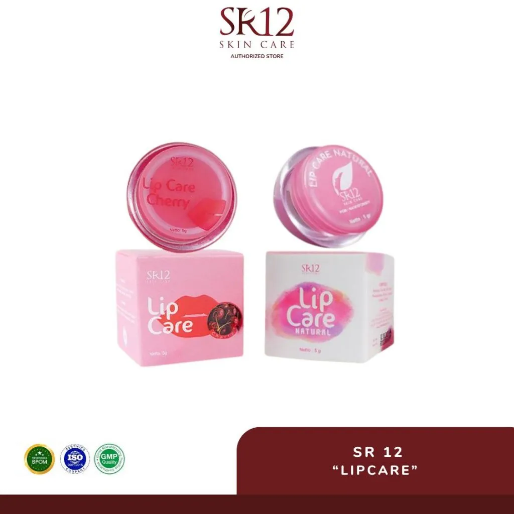 SR12 Lipcare Series Pelembab Alami Bibir 5gr Lipcare Cherry Lip Balm