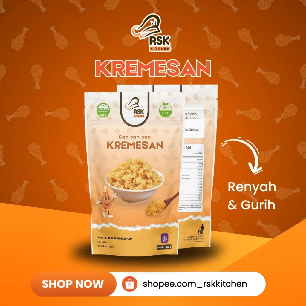 RSK Kitchen Kremesan Crispy Original RSK Kitchen Premium