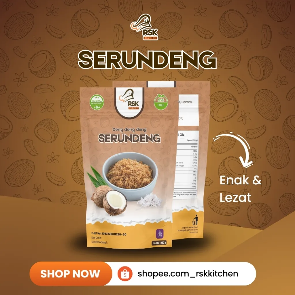 RSK Kitchen Serundeng Kelapa Manis Original RSK Kitchen Premium