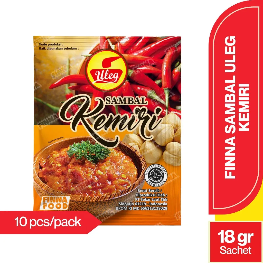 Finna Sambal Uleg Kemiri (Pack)