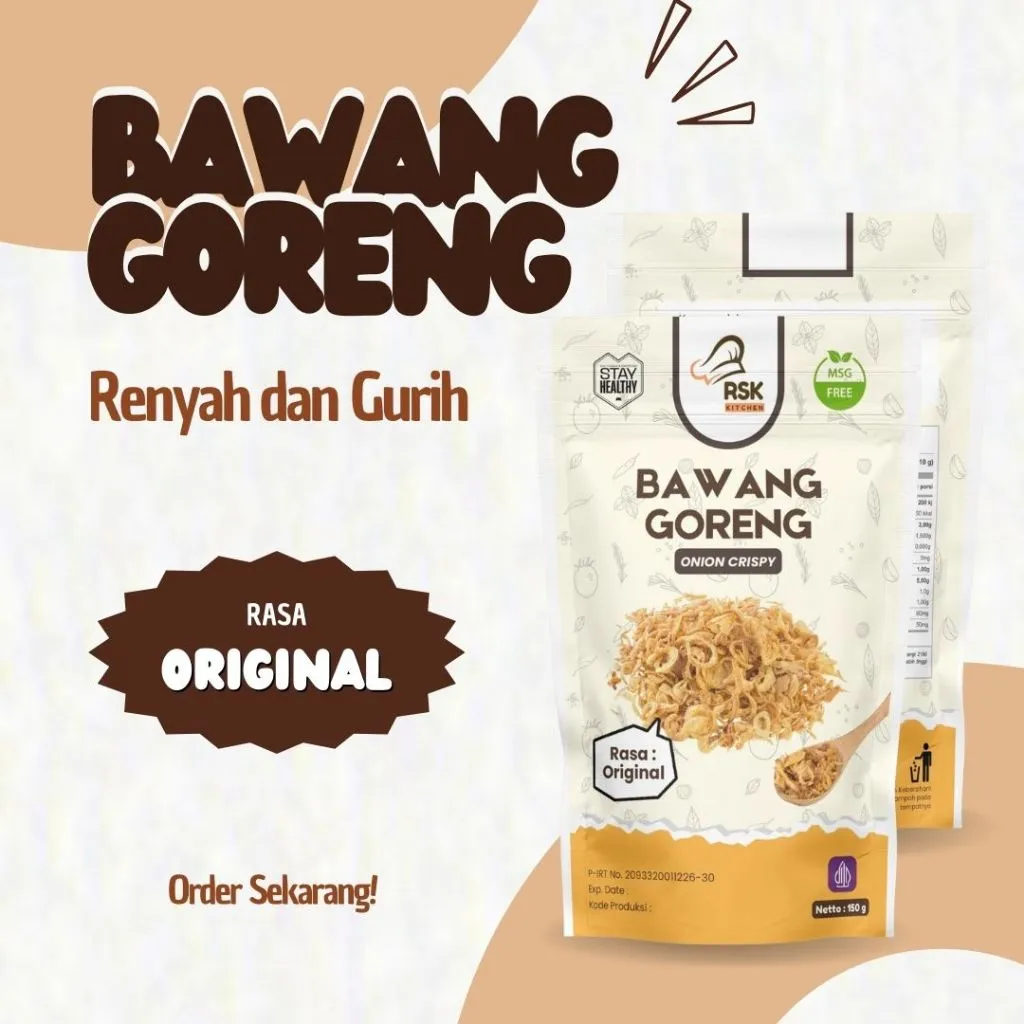 RSK Kitchen Bawang Goreng Renyah Fresh Original RSK001