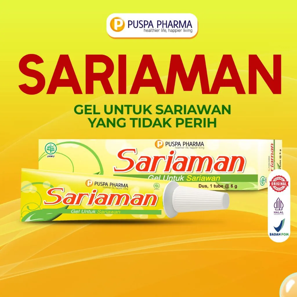 Sariaman - Gel Untuk Sariawan yang tidak perih - Rasa Guava - aman sejak usia dini