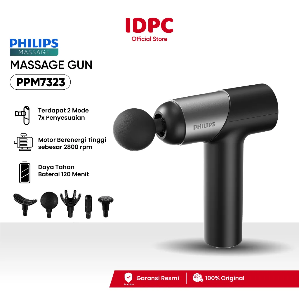 Philips massage PPM7323 massage gun bantal Pijat 6kg intensity