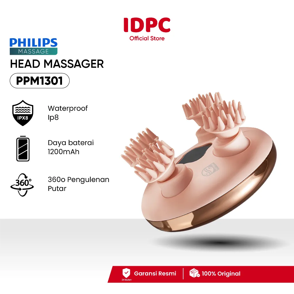 Philips Massager PPM1301 Head massager Cat's paw pijat