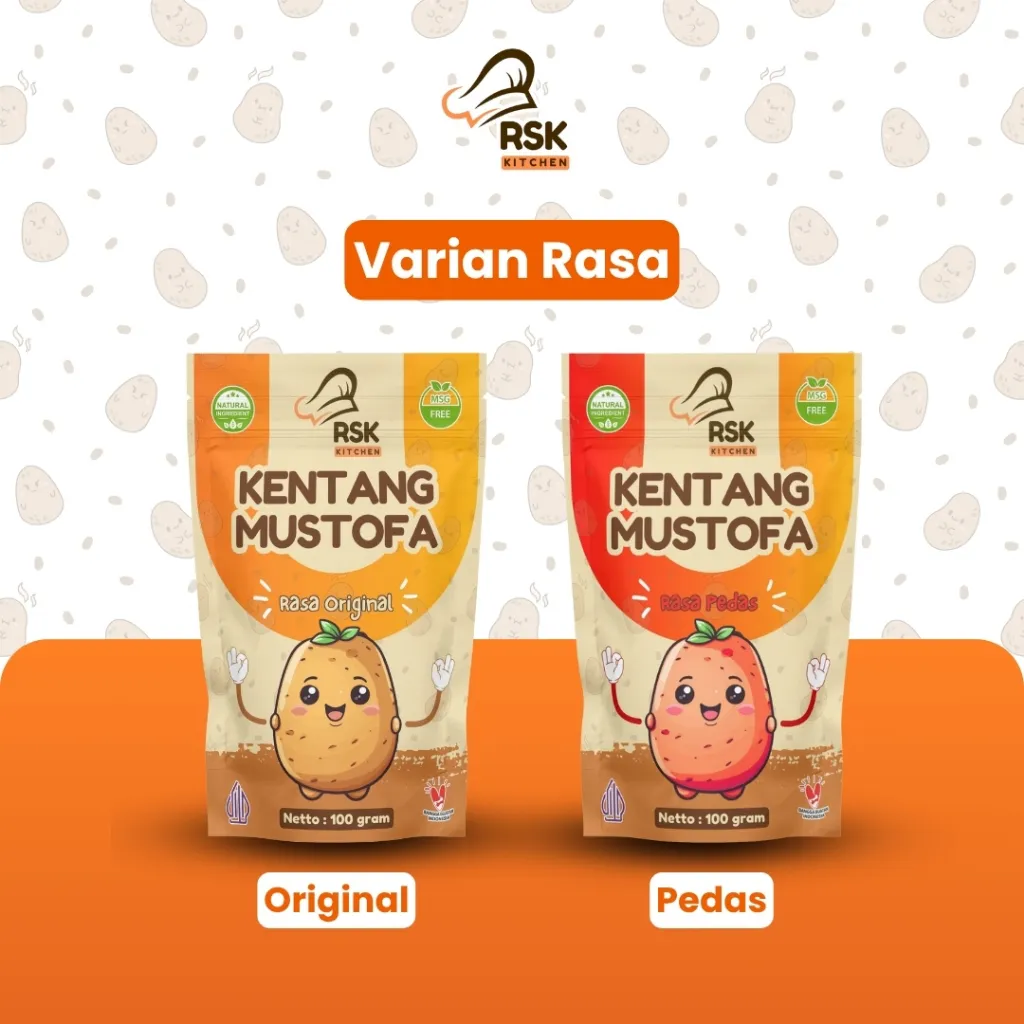 RSK Kitchen Kentang Mustofa Goreng Pedas RSK Kitchen Renyah Premium