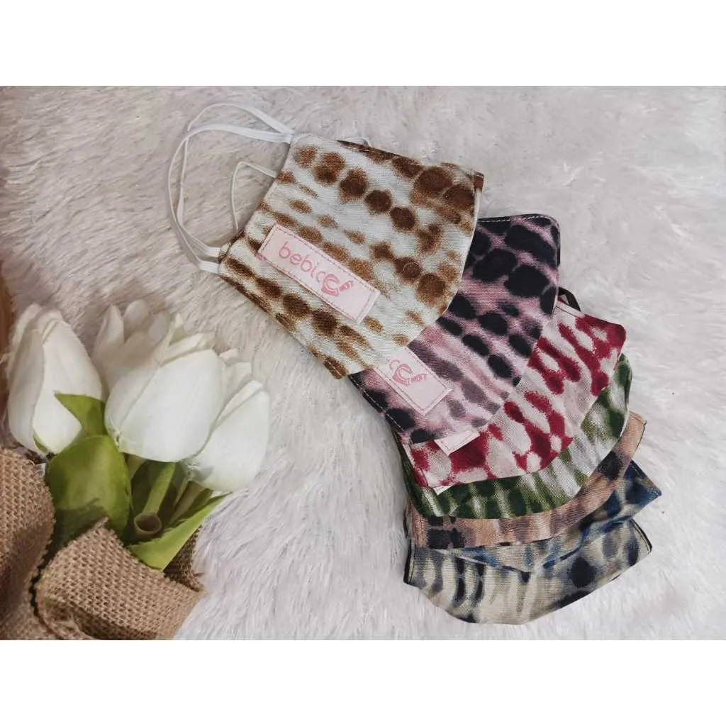 Bebica Masker Anak Kain Motif Tie-Dye Kekinian