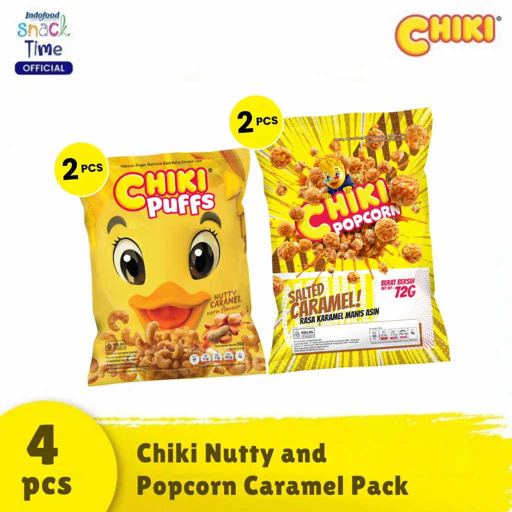 Chiki Nutty and Popcorn Caramel Pack
