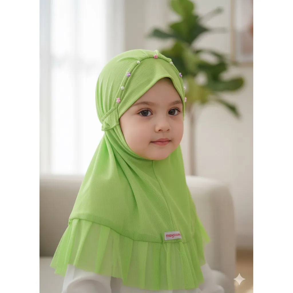HIJAB BABY JILBAB BAYI 1-2 th lucu murah